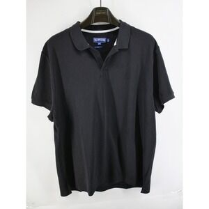 Vilebrequin Polo Shirt Mens XXXL 3XL Terry Jacquard Short Sleeve Light Black